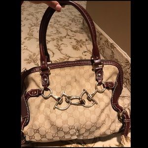 GUCCI Horsebit Medium Boston Bag